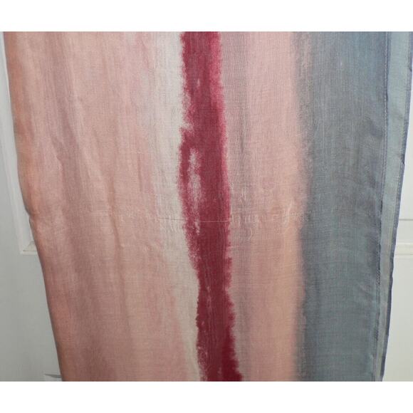 Nordstrom‎ Women's Silk Chiffon Scarf in Pink Rythmic 35"x 79" OS $99 - Picture 6 of 8